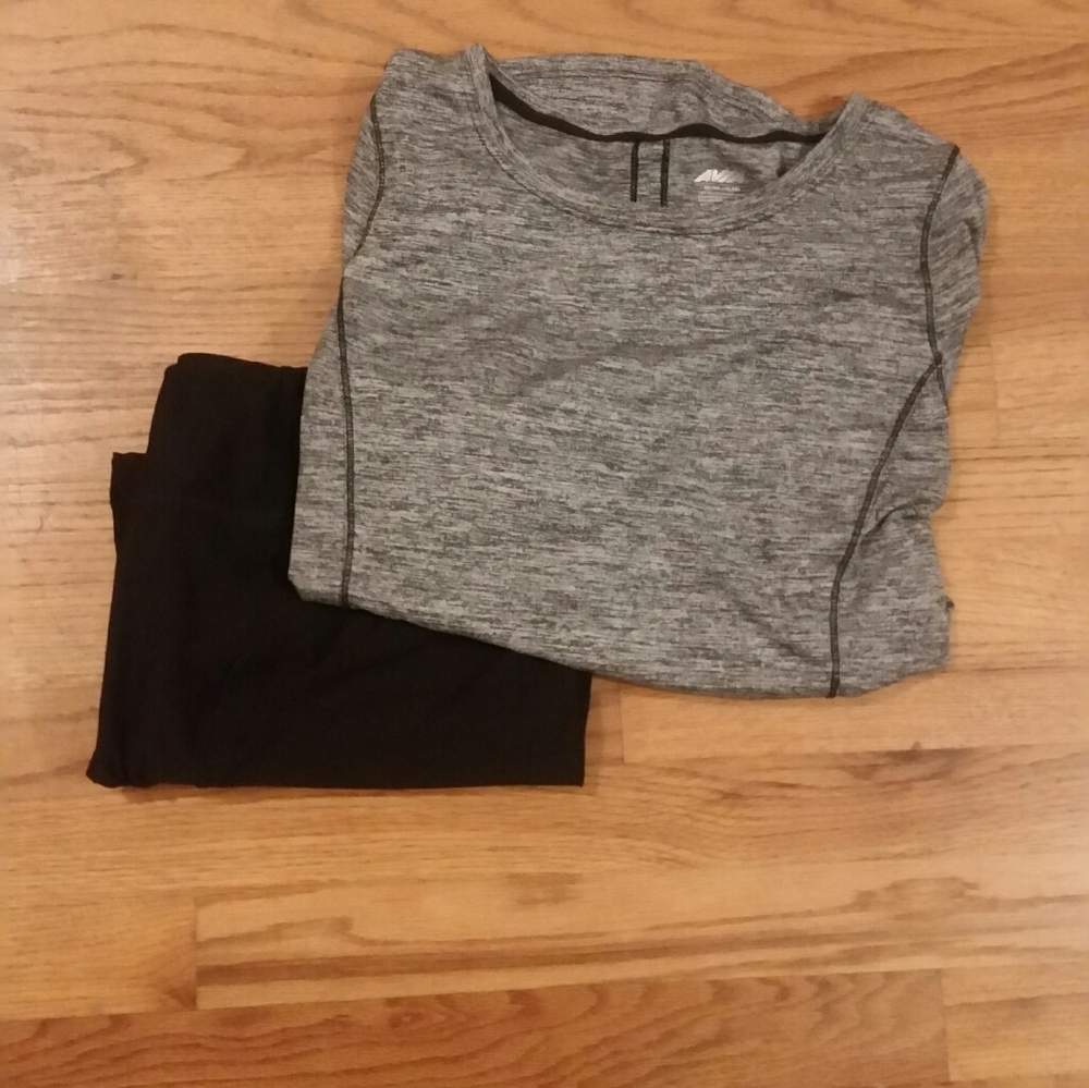 Avia capri leggings and sport top bundle